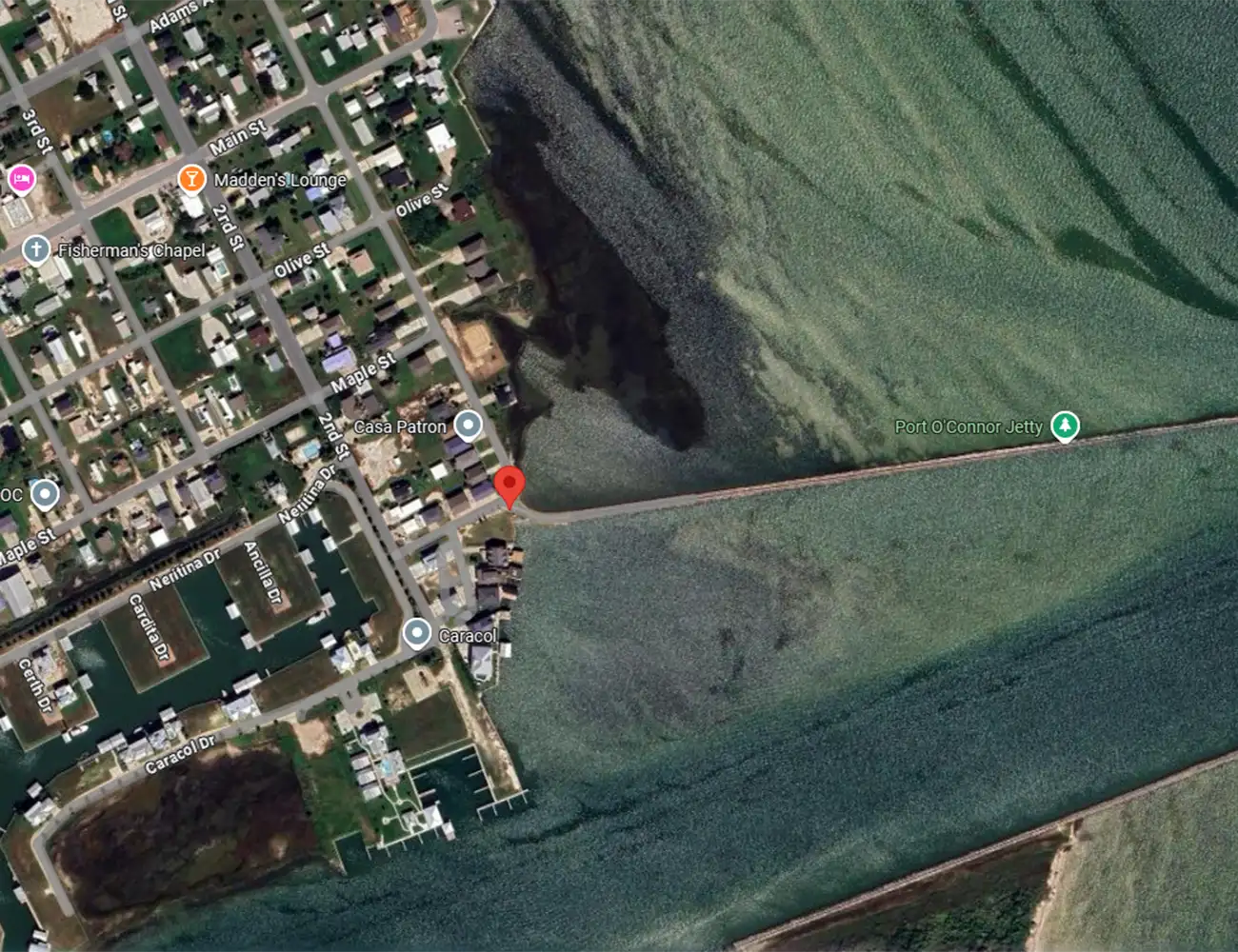 map pin to little jetties